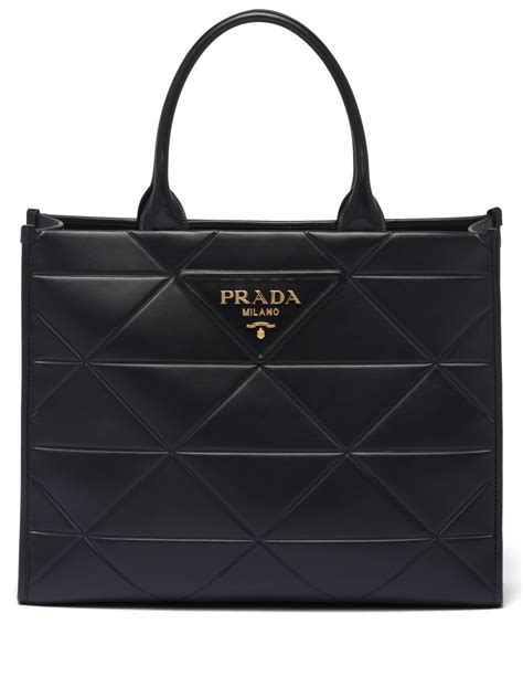 prada leather brands|Prada large leather handbag.